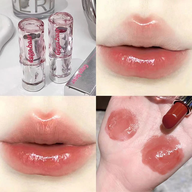 Light, transparent, glossy lipstick, mirror moist, not easy to touch the cup, color, makeup, tender Korean lip gloss