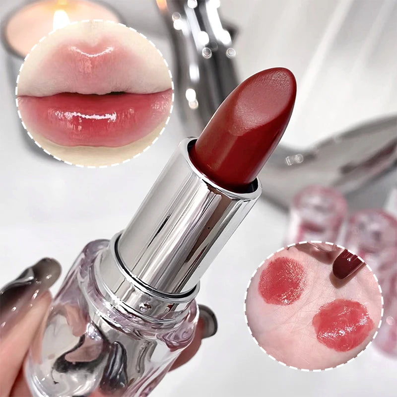 Light, transparent, glossy lipstick, mirror moist, not easy to touch the cup, color, makeup, tender Korean lip gloss