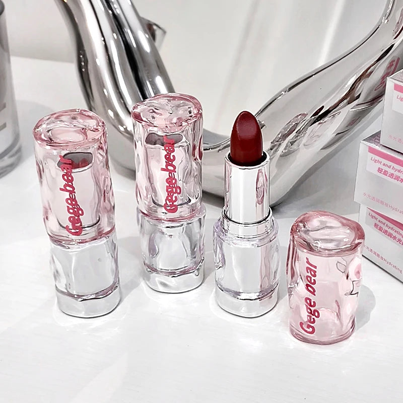 Light, transparent, glossy lipstick, mirror moist, not easy to touch the cup, color, makeup, tender Korean lip gloss