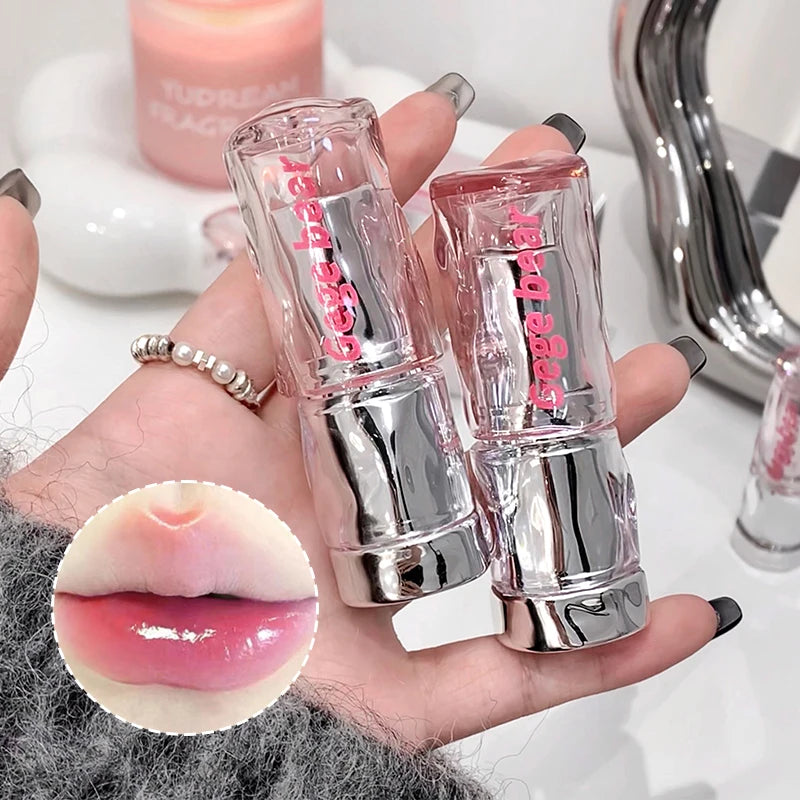 Light, transparent, glossy lipstick, mirror moist, not easy to touch the cup, color, makeup, tender Korean lip gloss