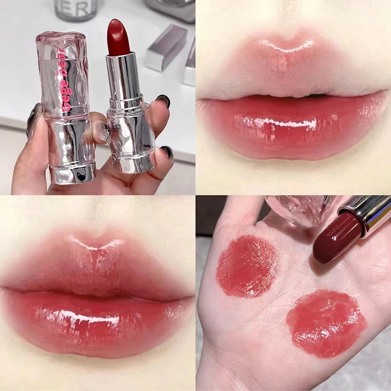 Light, transparent, glossy lipstick, mirror moist, not easy to touch the cup, color, makeup, tender Korean lip gloss